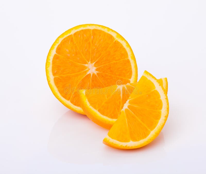Fresh Cut and Slices Orange Fruit Stock Image Image of citrus