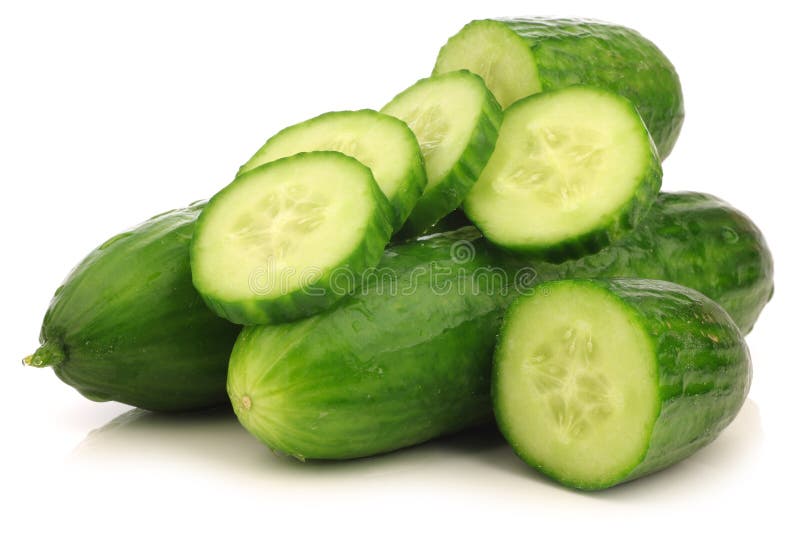 Fresh cut turkish cucumber