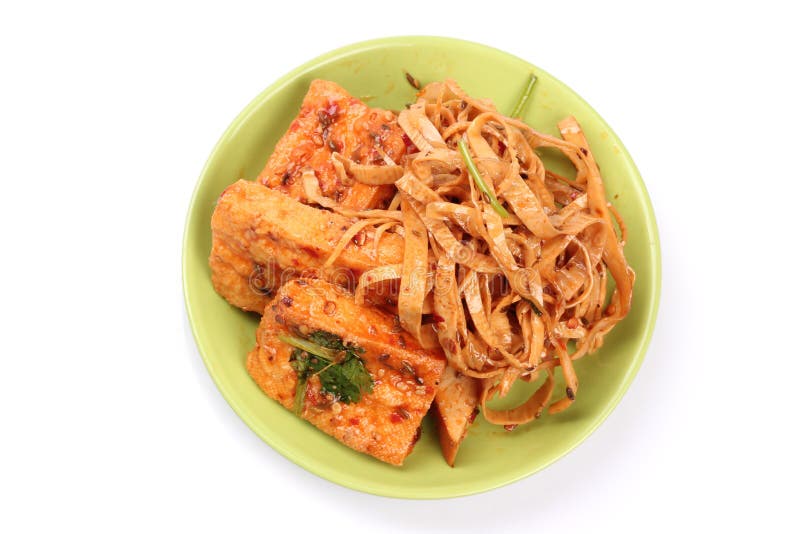 Dried tofu stock image. Image of bean, strips, cooking 19182169