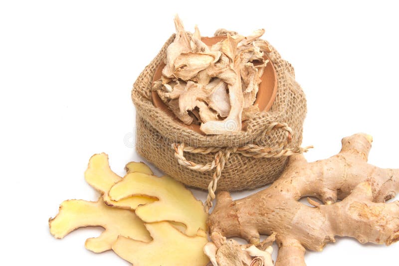 Fresh and Dry Ginger, Asian Herb Stock Photo Image of sliced, closeup