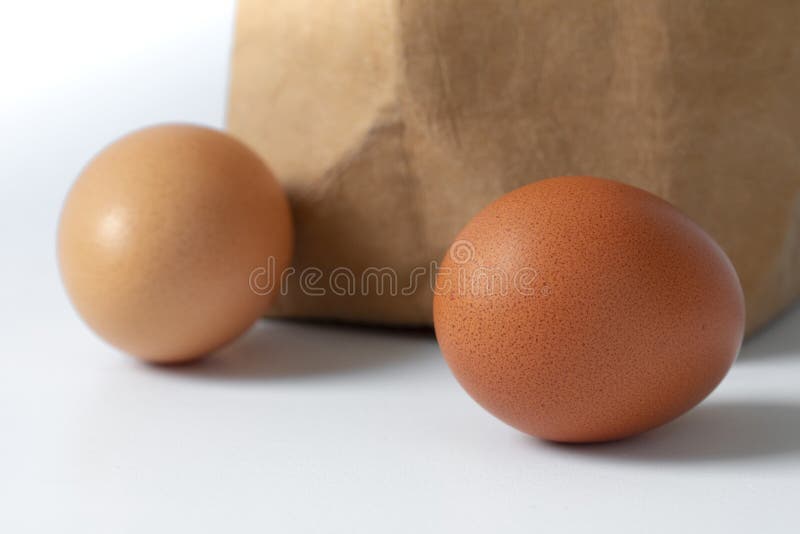 Fresh, Eggs, Kraft Paper Bag Stock Photo Image of crops, fresh 197083658