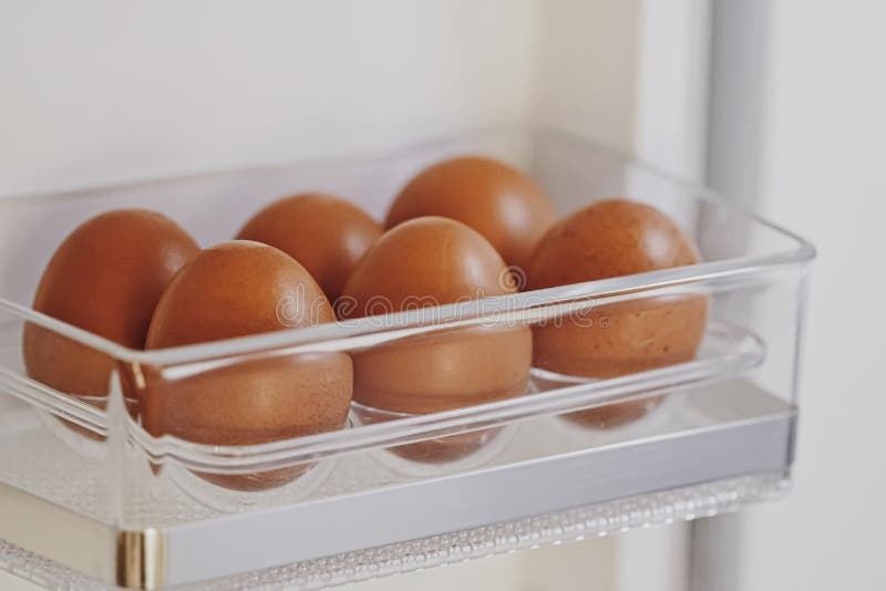 Fresh Eggs in Refrigerator, Dairy Product Stock Image Image of carton