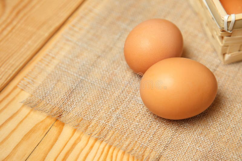 Fresh Farm Eggs on a Wooden Rustic Background Stock Image Image of