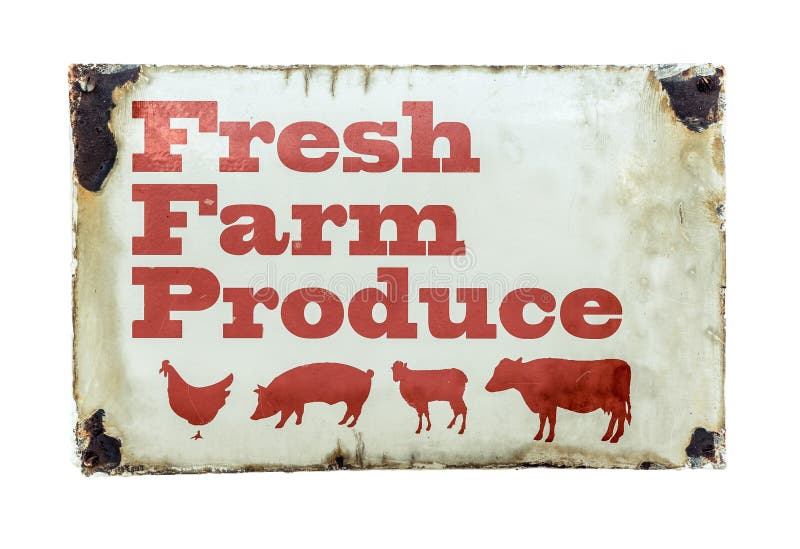 A Fresh Farm Produce Sign