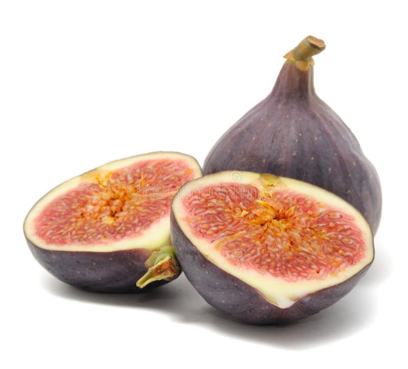 Fresh Figs On White Background Stock Image Image of recipe, organic