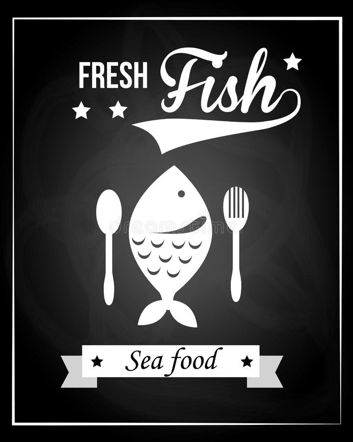 Fresh fish vector illustration