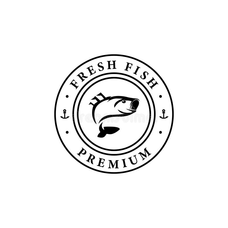 Fresh Fish Premium Logo Design Template Stock Vector Illustration of