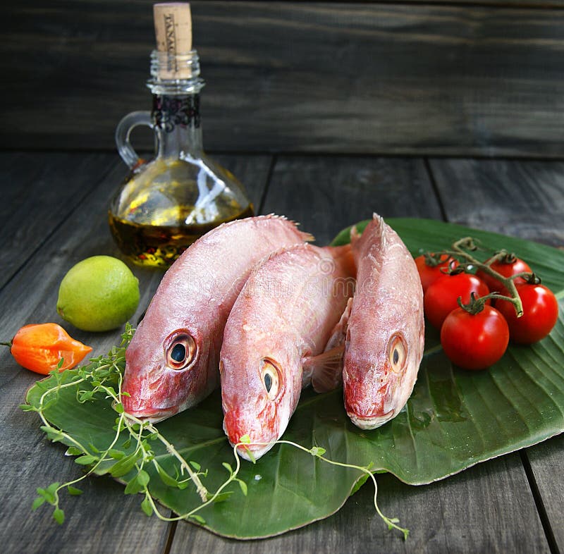 Fresh fish with vegetables stock photo. Image of closeup 46640172