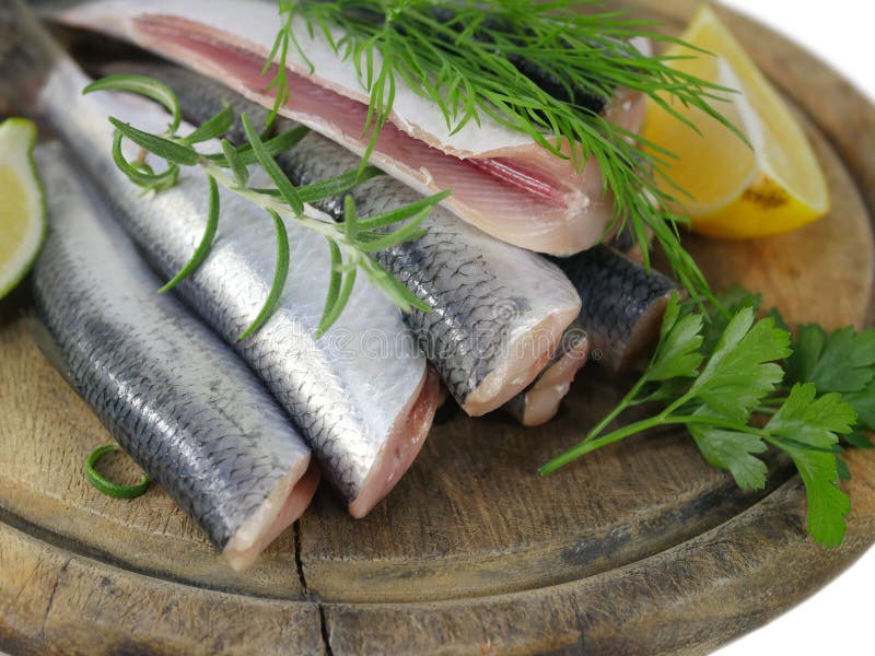 Fresh fishes herrings stock photo. Image of parsley, mattie 81766750