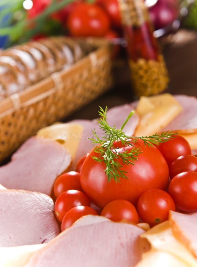 Fresh food stock photo. Image of cheese, fruit, tomato 7241712