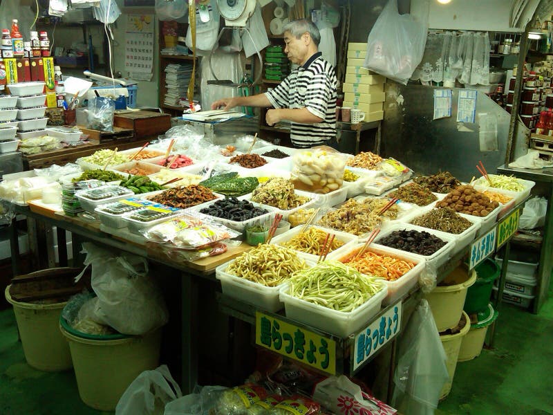 Fresh Food Market in Japan stock photography Fresh Food Market in Japan stock photography