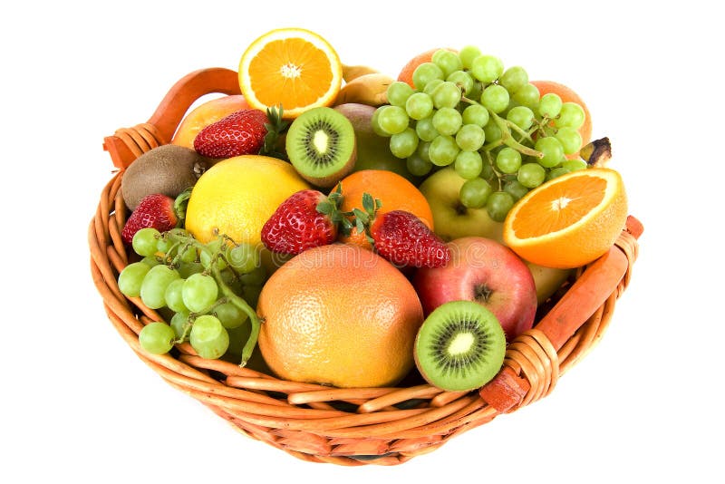 Fresh fruit in the basket