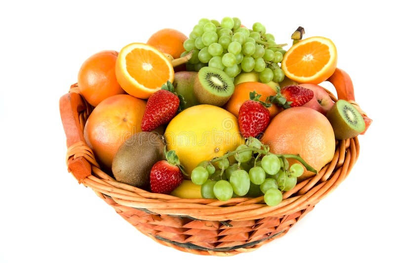 Fresh fruit in the basket