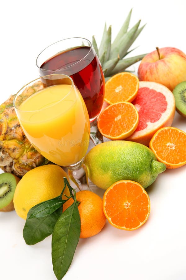 Fresh fruit and juice