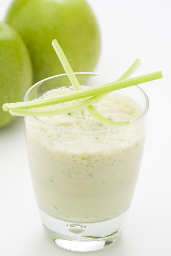 Fresh fruit milk shake apple