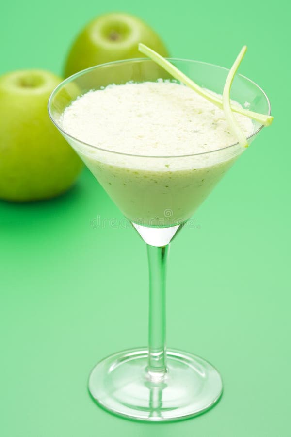 Fresh Fruit Milk Shake Apple Stock Image Image of health, glass 8764169