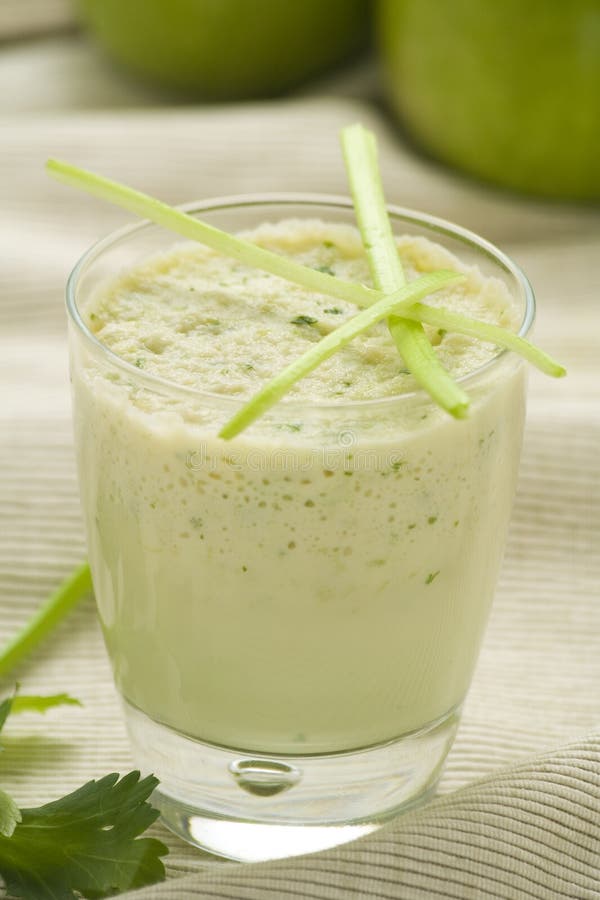Fresh Fruit Milk Shake Apple Stock Photo Image 8764364