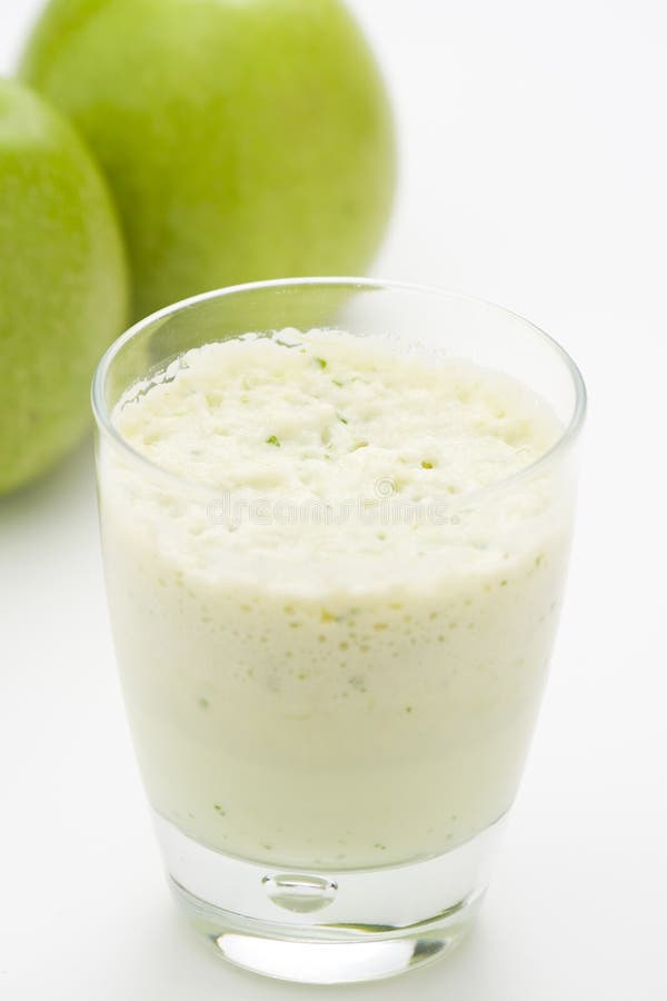 Fresh fruit milk shake apple