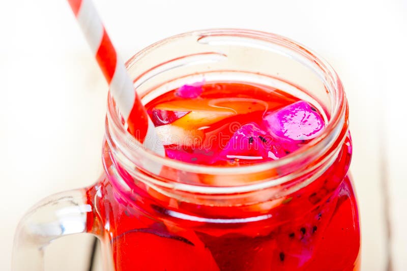 Fresh fruit punch drink stock photo. Image of pitcher 234704466