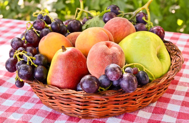 Fresh fruit stock photo. Image of cluster, fruit, basket 71385506