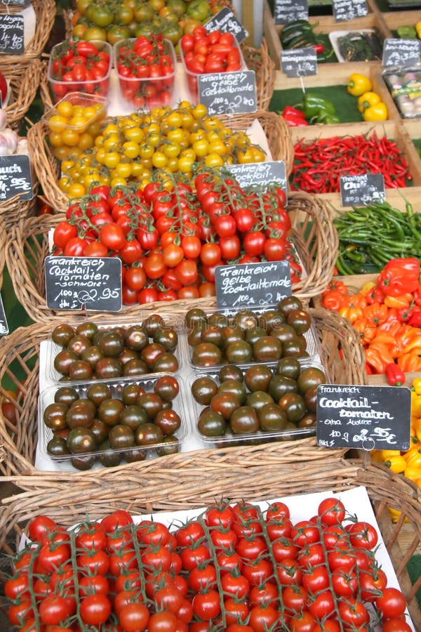 Fresh Fruit and Vegetable Stand Stock Photo Image of group, fruit