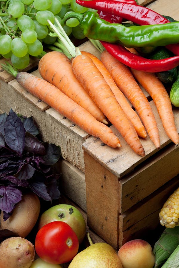 Fruits and vegetables stock image. Image of bean, full 15528773