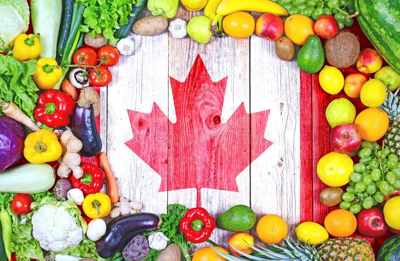 Fresh Fruits and Vegetables from Canada Stock Photo - Image of cuisine ...