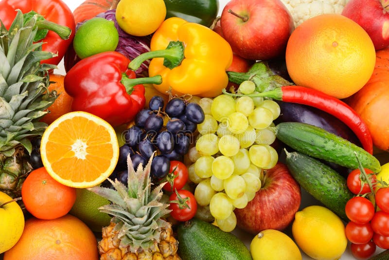 Fresh Fruits and Vegetables Stock Photo Image of agriculture, citrus