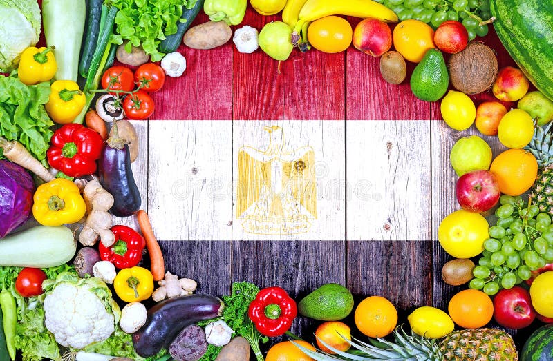 Fresh Fruits and Vegetables from Egypt Stock Photo Image of nation