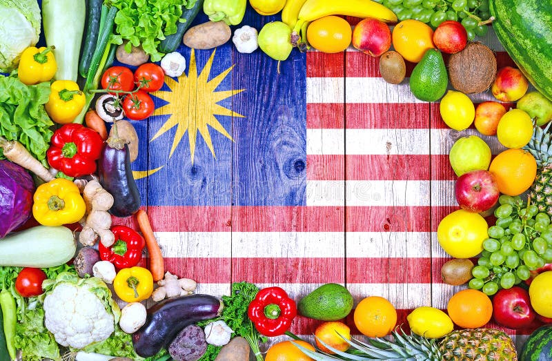 Fresh Fruits and Vegetables from Malaysia Stock Photo Image of market
