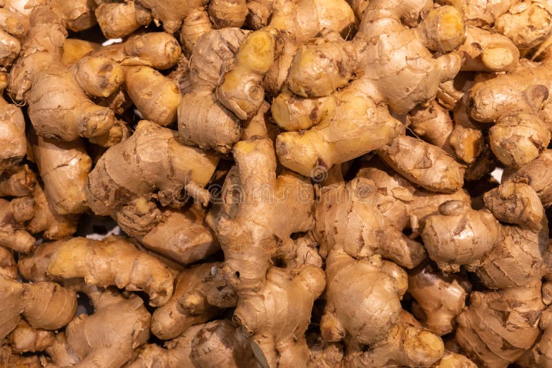 Ginger in supermarket stock image. Image of spices, herb 173570141