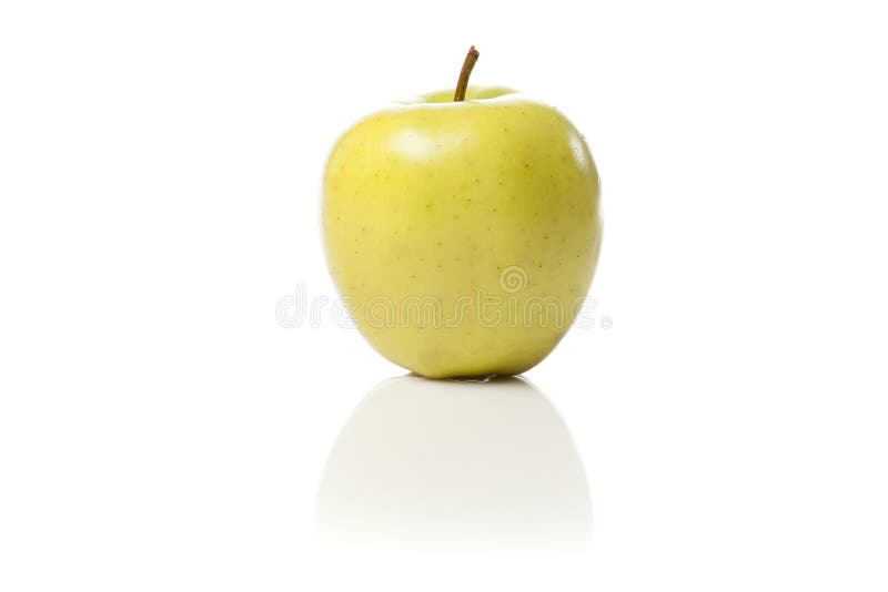 A fresh golden delicious apple