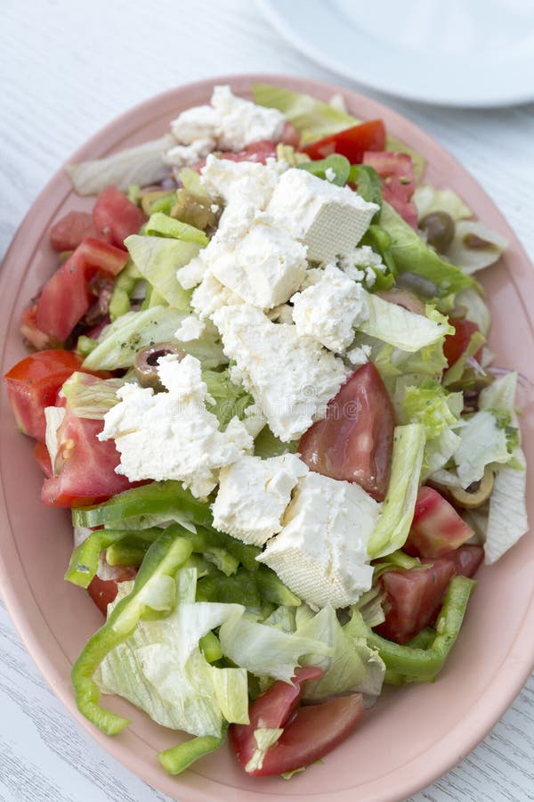 Fresh greek salad stock photo. Image of fresh, decorated 32283802