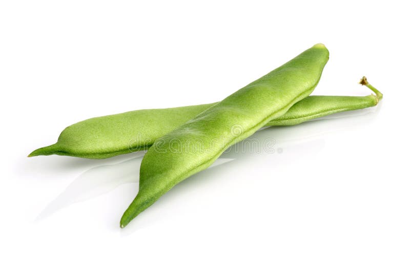 Fresh green beans isolated on white stock photography Fresh green beans isolated on white stock photography
