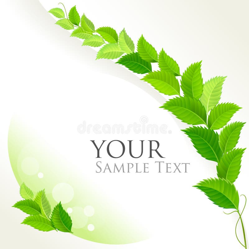 Fresh green decorative background royalty free illustration