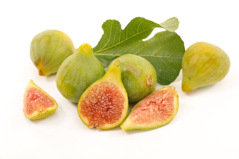 Fresh green fig stock photo. Image of food, white, fresh 95595202