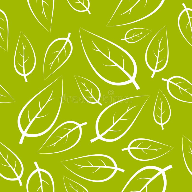 Fresh green leafs texture royalty free illustration