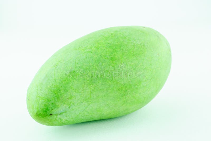 Fresh green mango stock image. Image of background, white 54741437