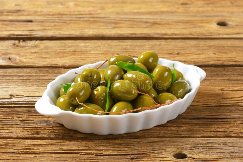 Fresh Green Olives stock photo. Image of unpitted, bowl 57097786