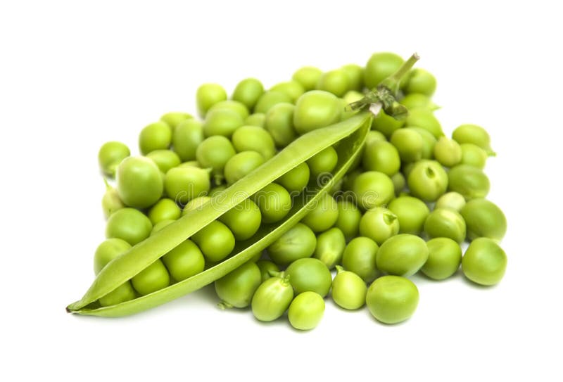 Fresh green pea in the pod stock image. Image of background 42092429