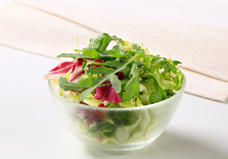 Fresh green salad stock image. Image of lettuce, organic 25783899