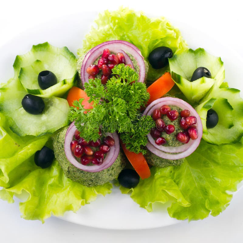 Fresh Green Salad with Baby Spinach Stock Image Image of fresh, food