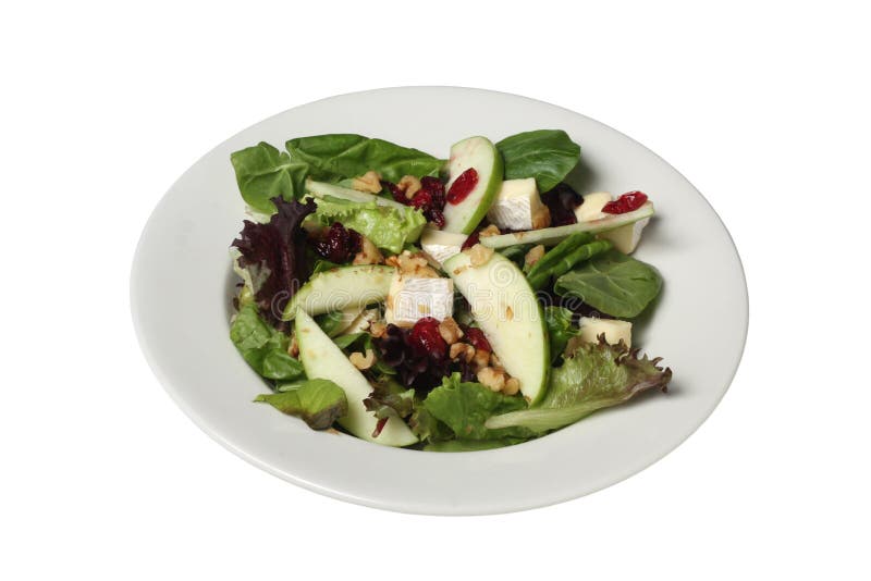 Fresh green salad stock image. Image of healthy, nuts 49485763