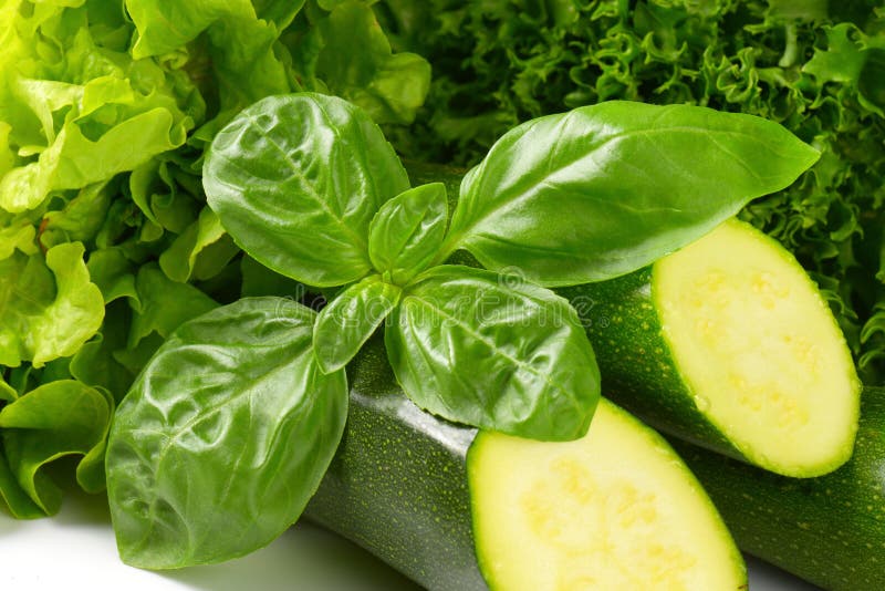 Fresh green vegetables stock photo. Image of courgette 58415424