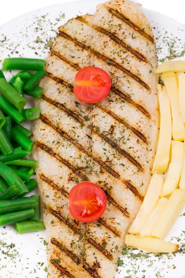 Fresh Grilled Fillet of Pangasius Stock Photo Image of boil, fish