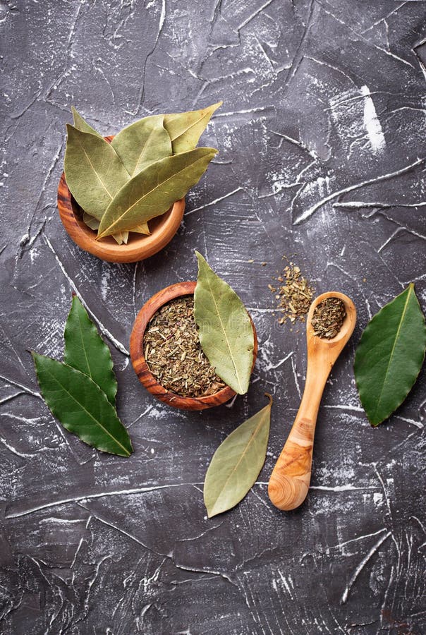 Fresh, Ground and Dried Bay Leaf Stock Photo Image of culinary