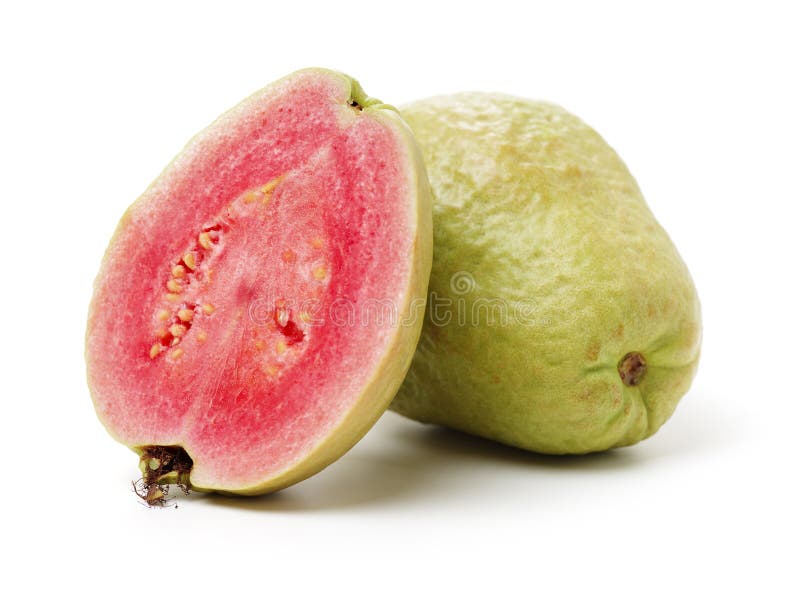 Fresh Guava Fruit with Leaves Stock Photo Image of guajava, ripe