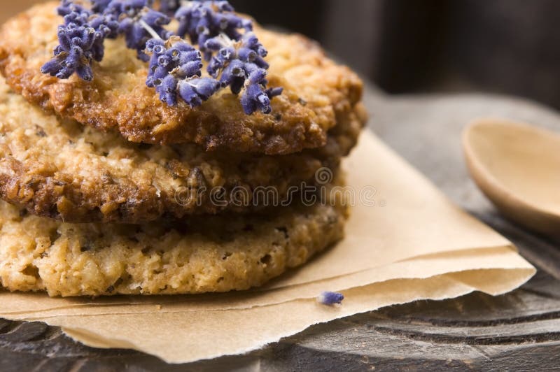 Handmade lavender cookies