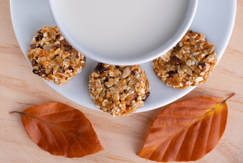 Fresh Healthy Breakfast with Cereal Biscuits and Milk Stock Image Image of macro, chocolate