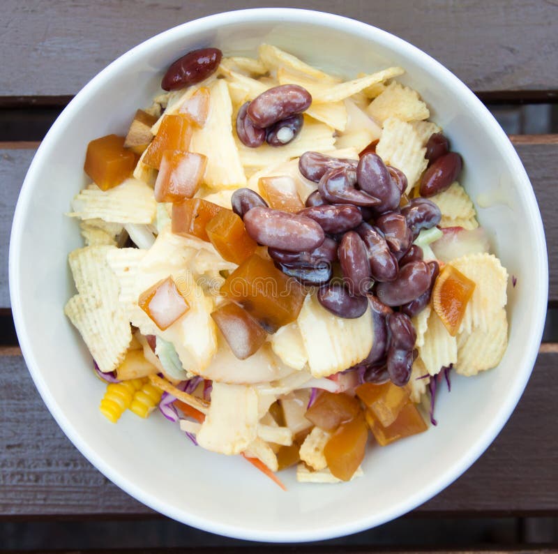 Fresh and healthy cereal salad stock photos